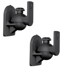 2 Pack Lot Pair Satellite Speaker Black Wall Mount Brackets for Bose Jewel Cube