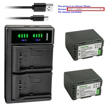 Kastar CGR-D28 Battery LTD2 USB Charger for Panasonic AG-AC90PX AG-DVC7 AG-DVC7P