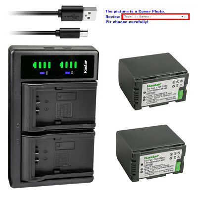 Kastar DZ-BP28 Battery LTD2 USB Charger for Hitachi Z-MV208E DZ-MV100 DZ-MV100E