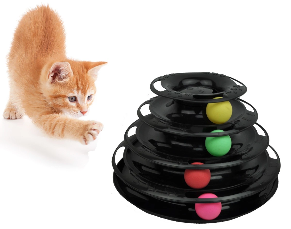 pet cat toys 3 level towers