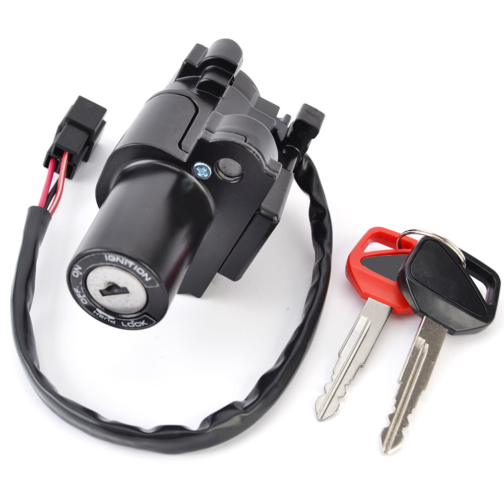 Kit Contacteur D'allumage Moto Pour Honda XL125V Varadero 2001-2006 - Avec Clé, Bouchon Réservoir, Serrure Siège
