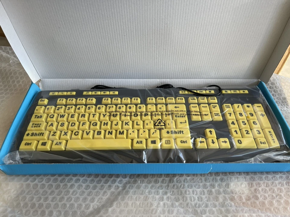 Adesso AKB-132UY EasyTouch 132 - Luminous 4X Large Print Keyboard - Image 3 of 4