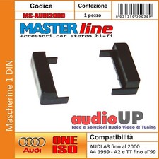 MASCHERINA AUTORADIO 1 DIN AUDI TT FINO AL 1999 ADATTATORE RADIO UN DIN.