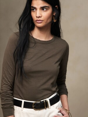 #ad BANANA REPUBLIC Slub Long Sleeve T Shirt #817024 $12.99