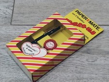 PAPER MATE PENNA FUTURA BIRO A SFERA + TIMBRO GILLETTE VINTAGE ANNI 70/80 #3
