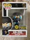 Funko Pop!- MOVIES-MORTAL KOMBAT-SUB-ZERO-GLOWS IN DARK-ENTERTAINMENT EARTH EXCL