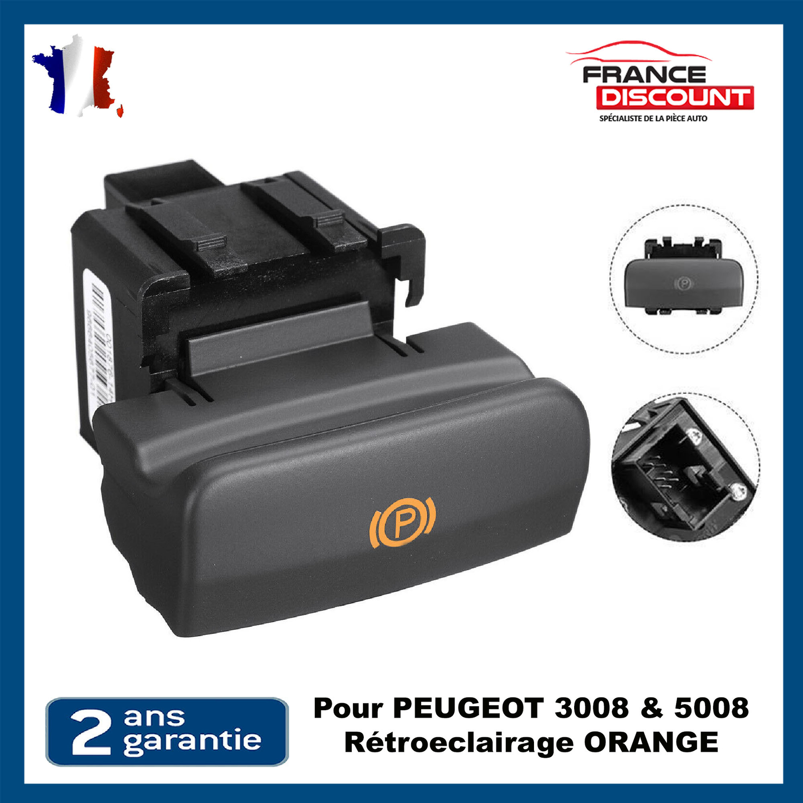 Bouton de frein de stationnement bloqué ? Commande électrique pour Peugeot 3008 et 5008