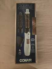 Conair Double Ceramic 3-in-1 Hot Air Brush, Dry as You Style, Hair Dryer Styler