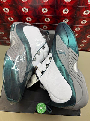 Reebok Answer IV  The Tunnel  Basketball Shoes Deep Teal/White/Gray GX6235