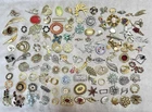 120 Vintage Costume Jewelry Pins Brooches Cameo CORO Gerry’s ROMA Sarah Coventry