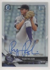 2018 Bowman Draft Chrome Pick Refractor 392/499 Ryan Rolison #CDA-RR Auto 1u6