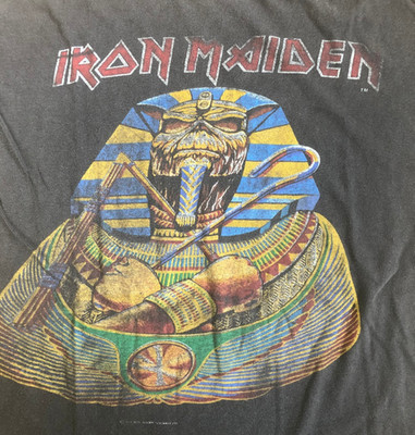 Iron Maiden Powerslave Shirt Vintage Judas Priest Saxon Heavy Metal Speed Metal