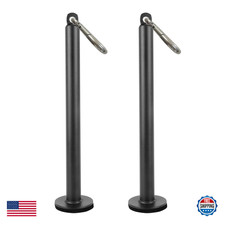 2 PCS Weight Loading Pin w/ Carabiner for 1"  2" Olympic Weight Plates