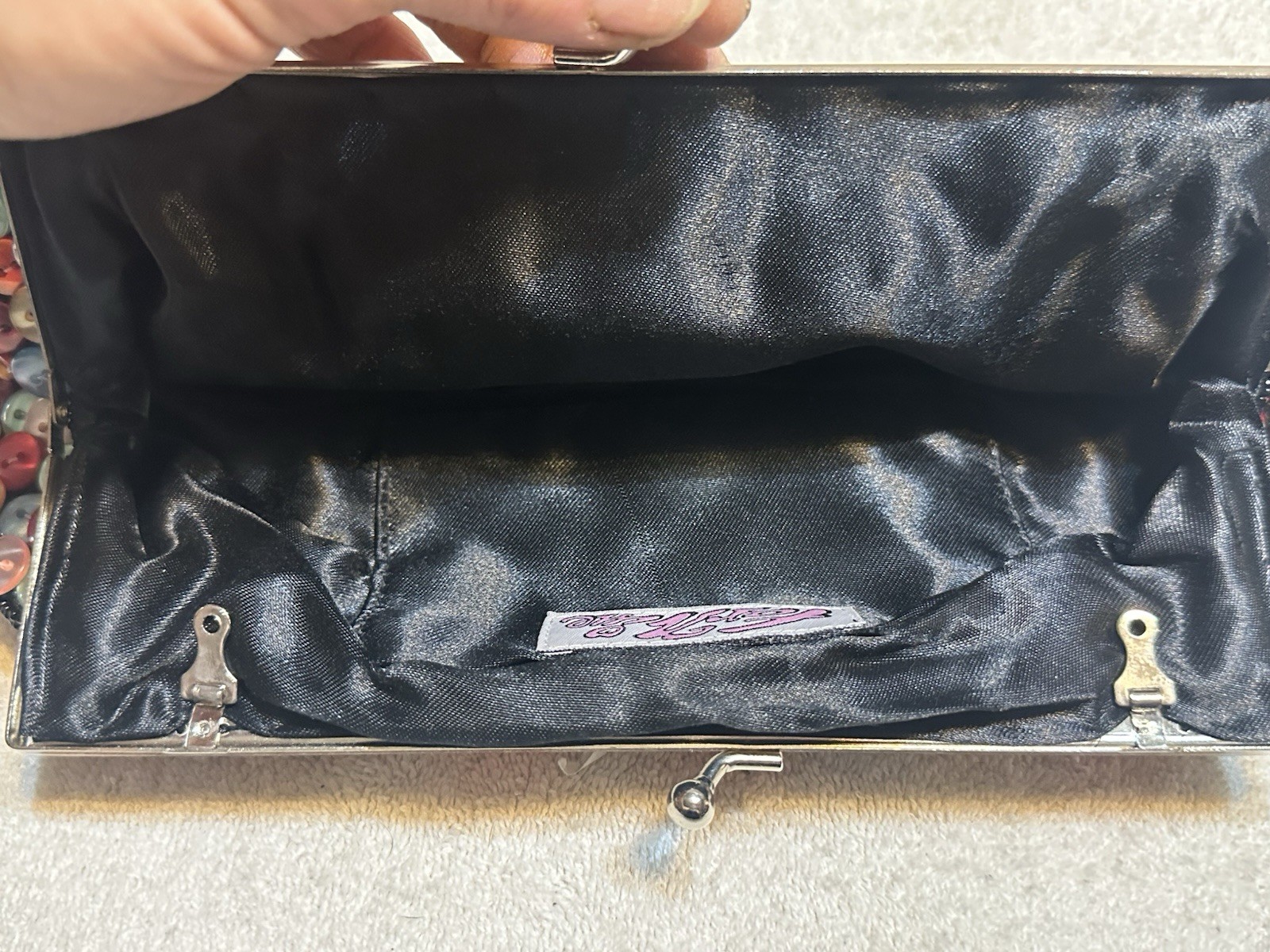 Far Nine Button Covered Clutch Bag Multi Color - image 3