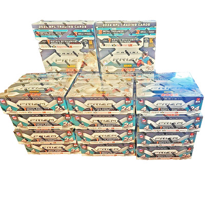 1 2024 PANINI PRIZM FOOTBALL HOBBY RETAIL BOX  SEALED FROM FULL CASE  CHECKER