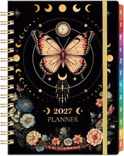 2027 Weekly Monthly Planner Jan Dec Spiral Bo...