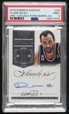 2013 Flawless Retired Numbers 2014-15 Update 7/20 Vlade Divac PSA 9 Auto HOF h8q