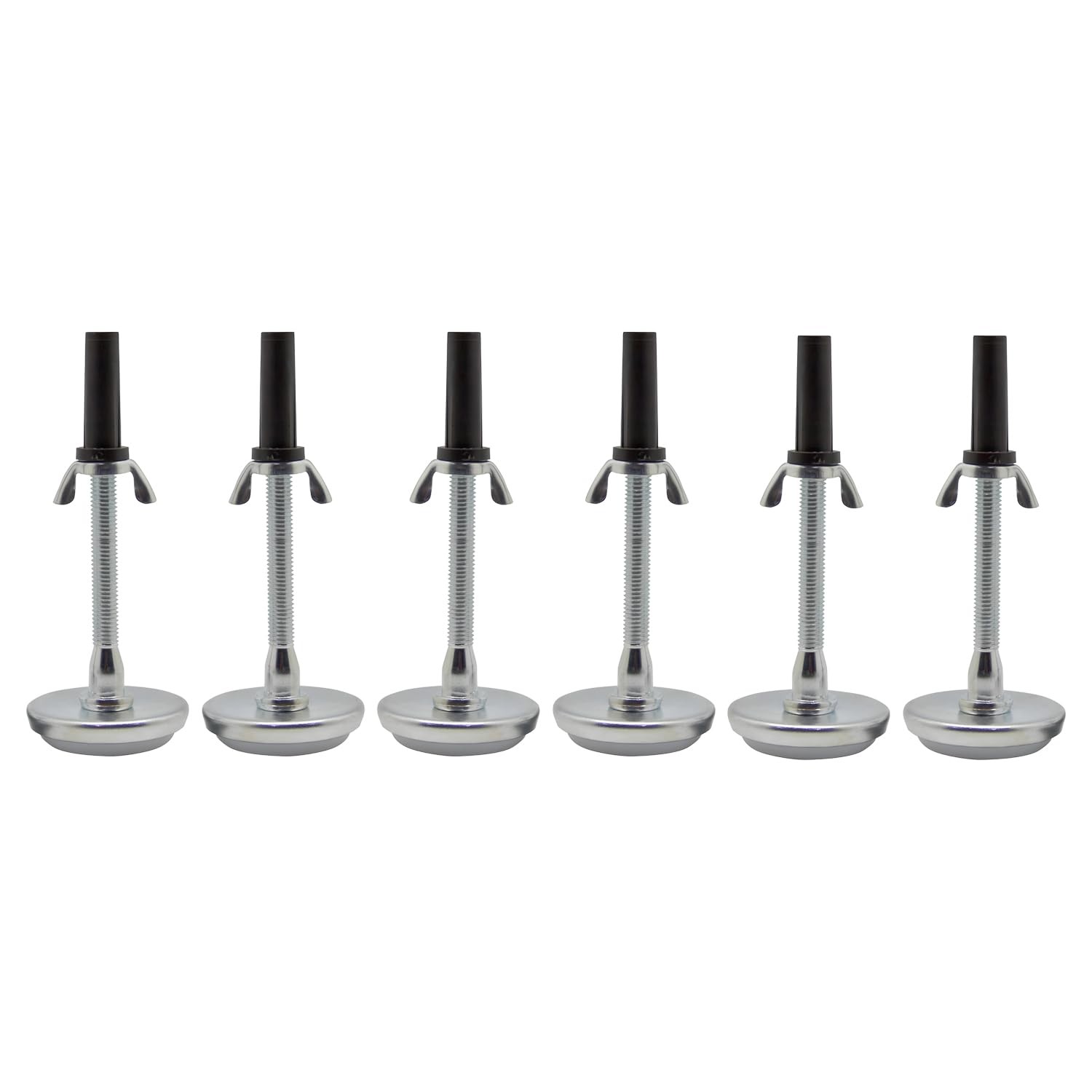 Glide Legs &ndash; Adjustable Set Of 6, Chrome