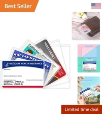 Durable 12Mil Clear Card Protector Sleeves - 6 Pack for Essential Documents