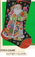 SANTA STOCKING  CROSS  STITCH PATTERN  ONLY  ...