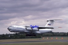 35mm Airliner Slide Ilyushin IL-76 RA-78842 Aeroflot IAT Fairford 1994