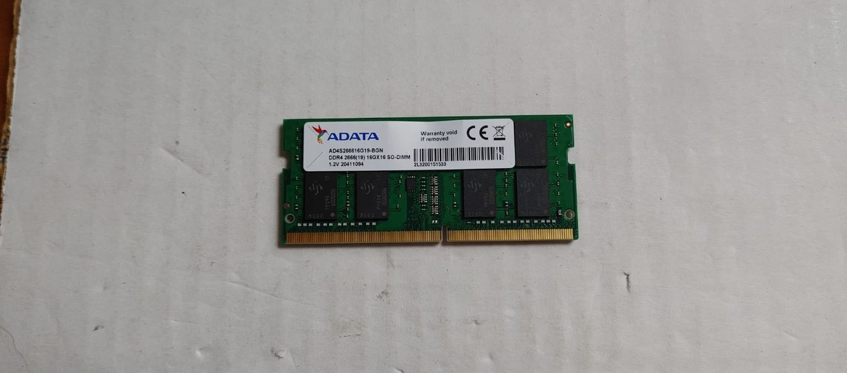 【ADATA】PC4-2666 32GBモジュール DDR4 SODIMM A-Tech 32GB Kit (2x16GB) DDR4 2666MHz PC4-21300 ECC SODIMM 2Rx8