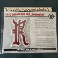1910 Renfrew Millionaires NHL Patch Collection