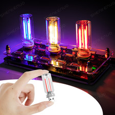 3-Color Car USB Night Light Touch Dimmable Glass Bottle Ambient Lamp Plug Play