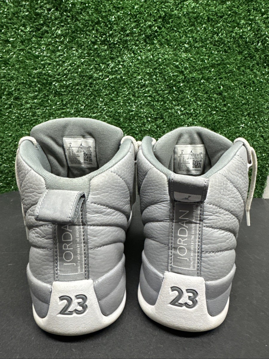 Air Jordan 12 Stealth Retro Size 8 Mens Grey White Sneakers 2022