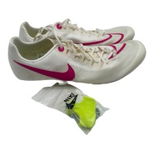 Nike Zoom Ja Fly 4 Track Spikes Mens Sz 13 White Pink DR2741-100