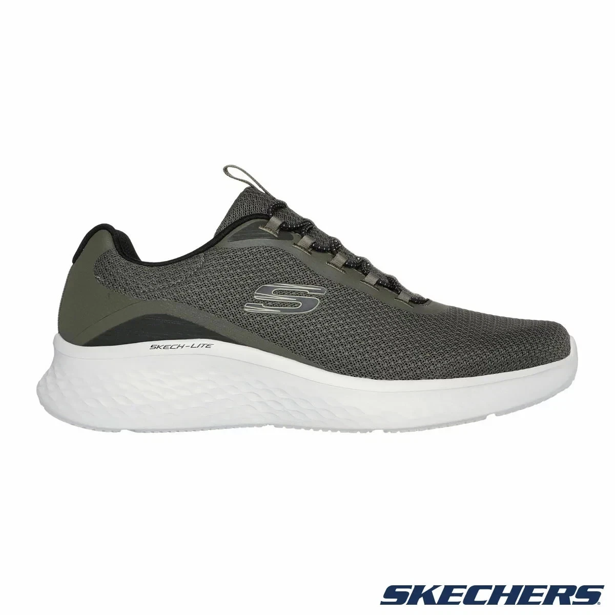SKECHERS TRAINERS Mens UK 10 Olive Lite Pro Sketchers MEMORY FOAM Walking Shoes