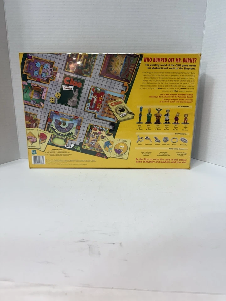 Juego de mesa The Simpsons Clue 2ª edición completo 2002 vintage Parker Brothers Foto 2 de 4