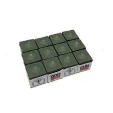 Silver Cup Pool Cue Chalk for Billiards and Snooker Olive 1 Dozen
