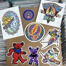 Grateful Dead Die-Cut Sticker Lot, Multiple Designs, GDM Inc. 1995-2000