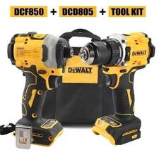 DeWALT DCK2051D2 20V MAX XR Drill & Impact Combo Kit -DCD805+DCF850 - USA Ship.