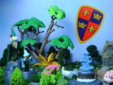 Playmobil 3666 Castle Parts Drawbridge HERALD CROWNS Fleur Shield Kings Knights