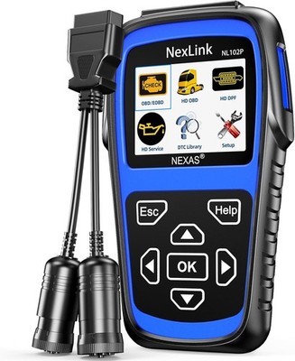 NEXAS NL102P Heavy Duty Truck Scanner DPF Regen Oil Reset Diesel OBD2 Diagnostic
