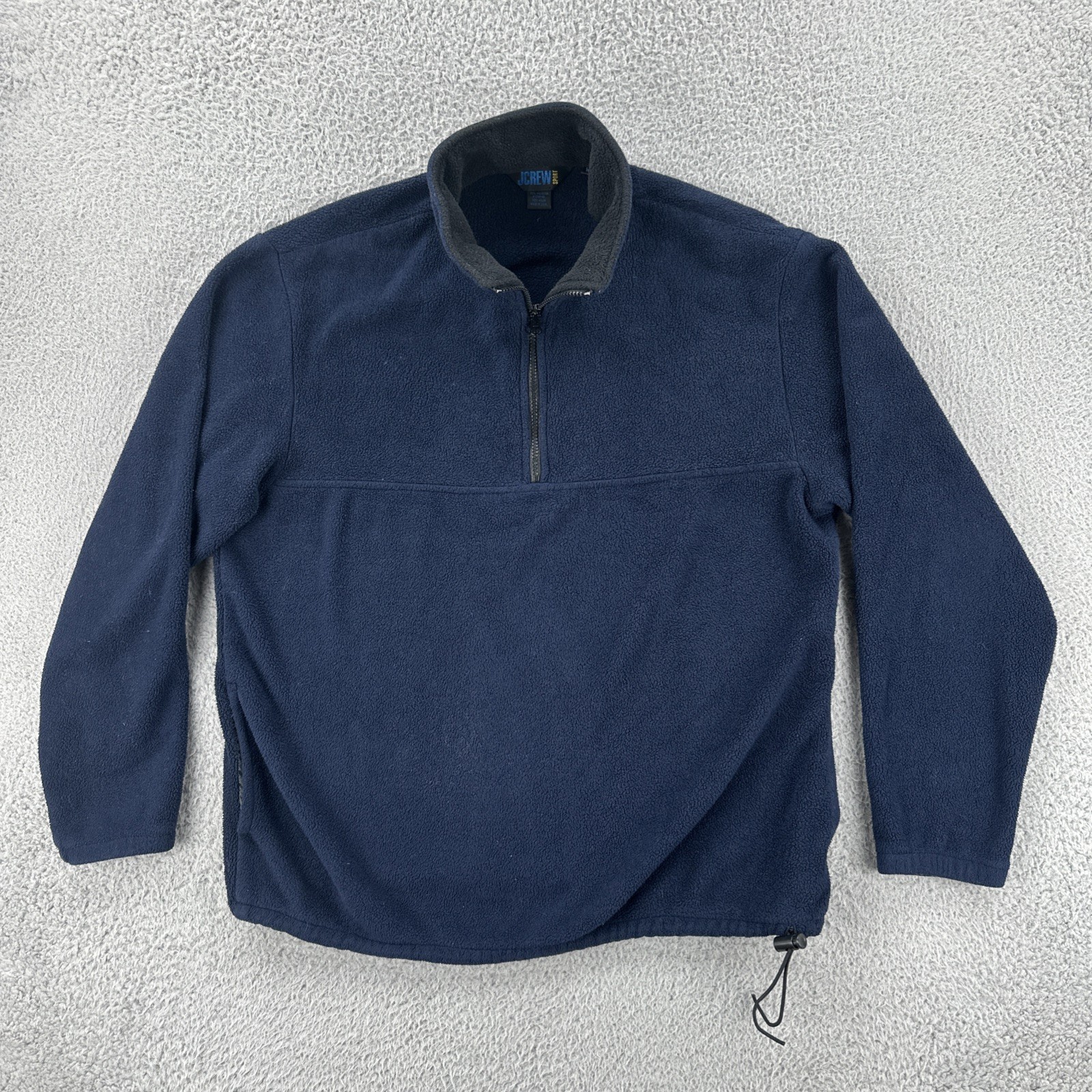 Vintage J Crew Sport Women’s Large Blue 1/4 Zip Pullover Fleece