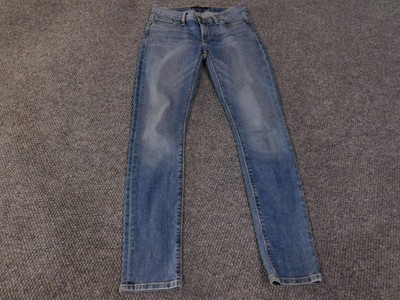 Hudson Jeans Womens 26 Blue Tally Skinny Stretch Denim Mid Rise Slim Leg Ankle