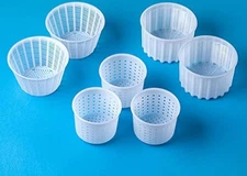 Cheese Making Kit: Molds for Soft Cheeses 0.25-0.6kg, Cow & Goat Milk Supplies