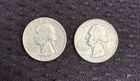 Lot of two 1963 D Washington Silver Quarters