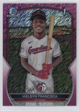 2023 Bowman Chrome Prospects Fuchsia Shimmer Refractor /199 Welbyn Francisca 7c7