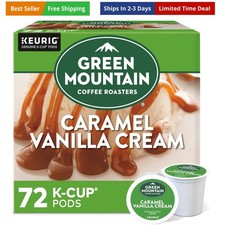 Caramel Vanilla Cream Keurig Single-Serve K-Cup pods, Light Roast Coffee, 72 ...