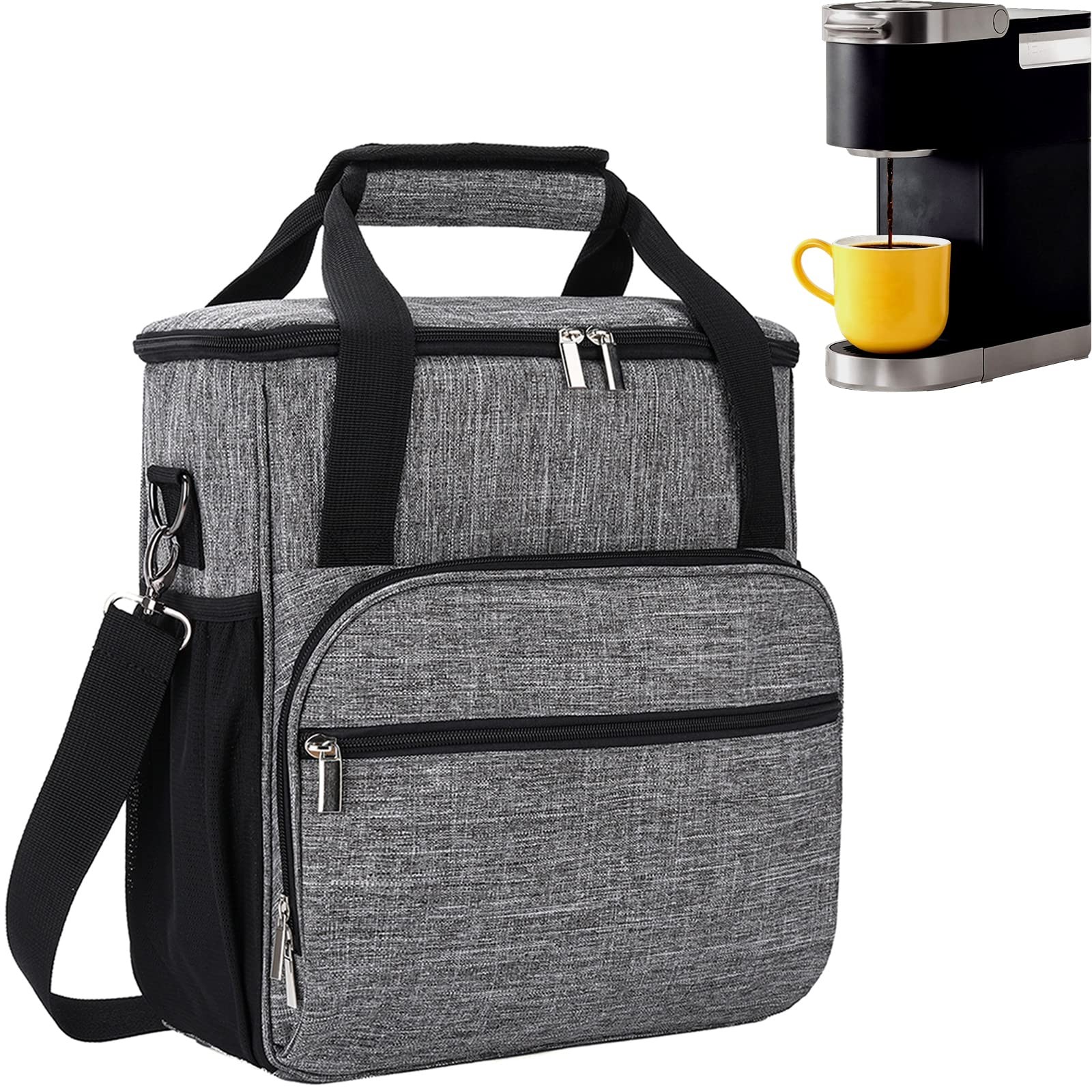 Carrying Bag Compatible Keurig K-mini/k-mini Plus Storage Grey