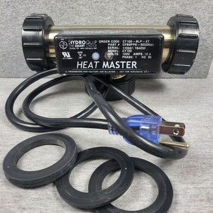 Jetted Bathtub Heater Hydro-Quip Heat Master Tee Style 1.5KW Output, 120volts 