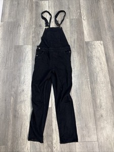 HUDSON Jeans London Soft Denim Overalls Faded Black Women's Size XS