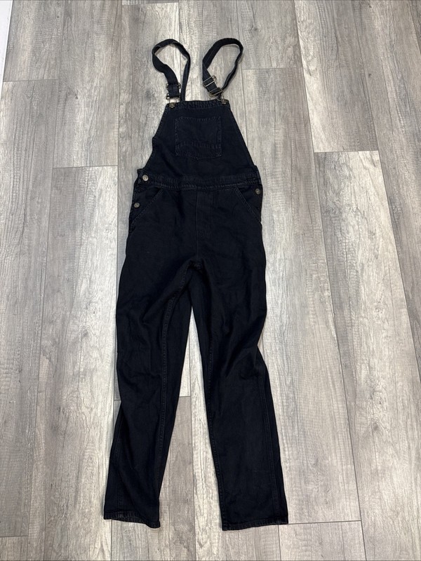 HUDSON Jeans London Soft Denim Overalls Faded Black Women's Size XS