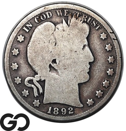 1892 Barber Half Dollar