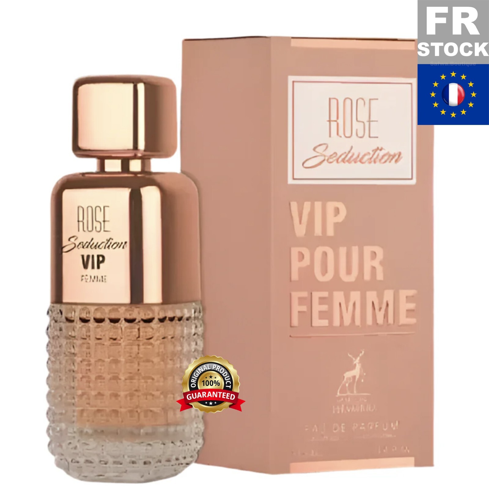 Eau de Parfum Rose Seduction VIP Alhambra 100mL pour femme