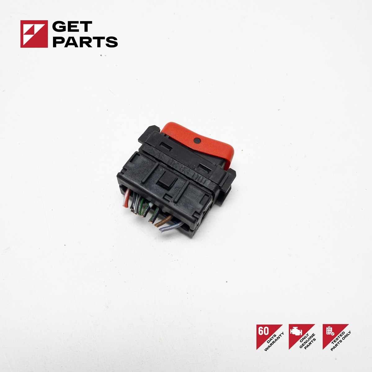 Mercedes Hazard Warning Light Switch Replacement - Fits W124, C-Class, E-Class (Part #1248200110)